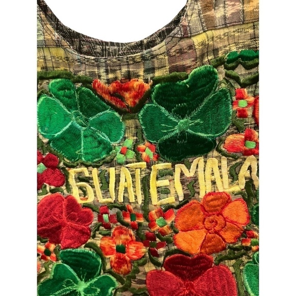 Guatemala Colorful Embroidered Tote Shoulder Bag - Picture 2 of 3